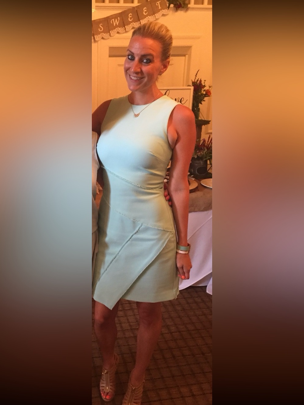 Worn once Cinq à Sept sleeveless Josie dress light green
